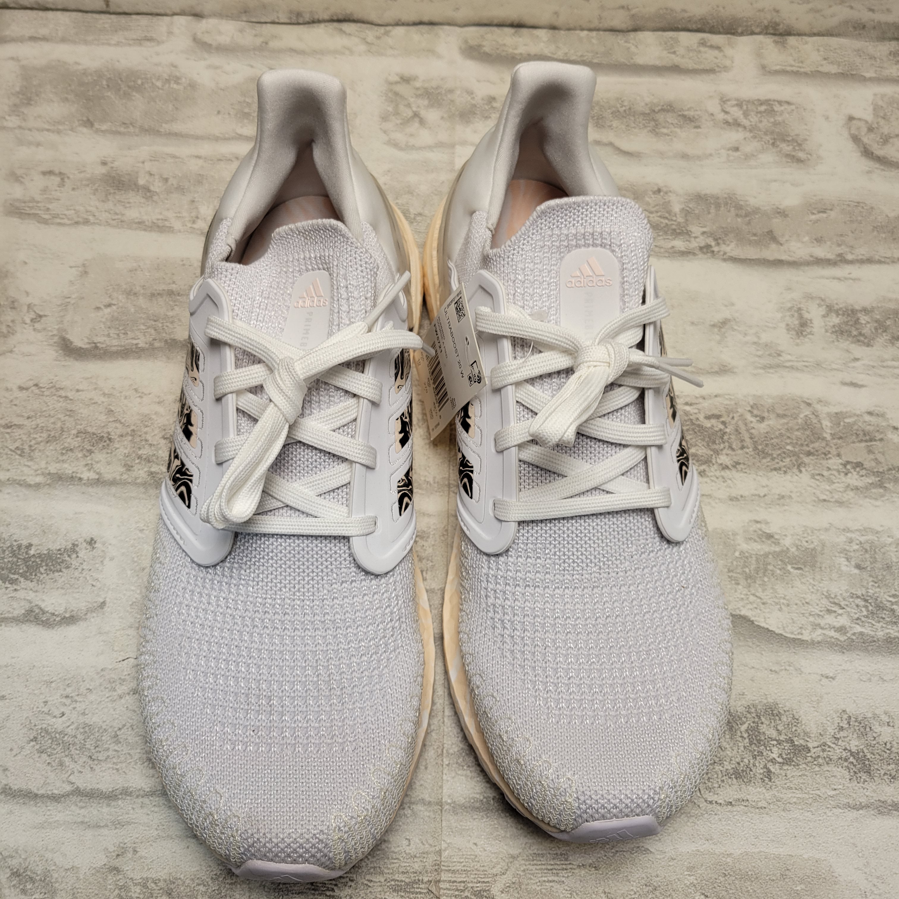 adidas Unisex-Adult Ultraboost DNA Sneaker (10, White/Pink Tint/Black) (7848138277102)